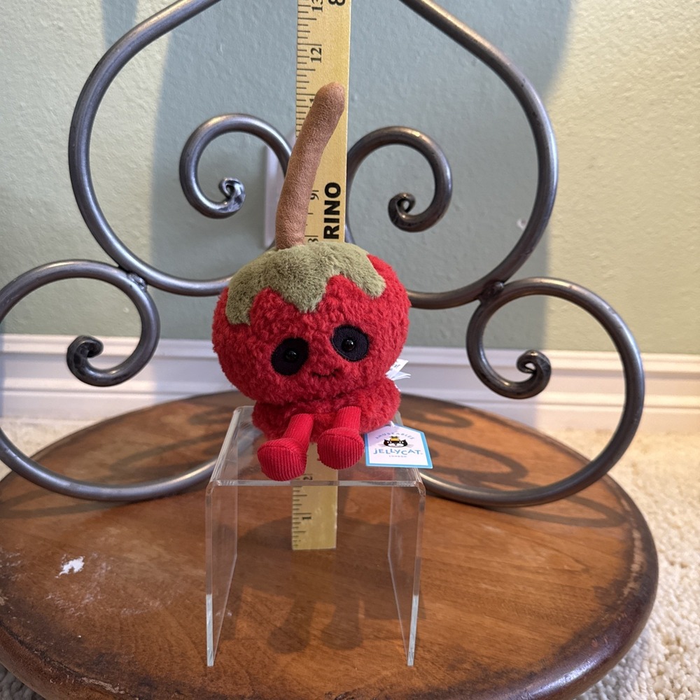 Retired Jellycat Amuseables Toffee Candy Apple Plush Halloween NWT Authentic